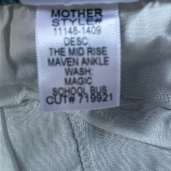 MOTHER “MAVEN MID RISE ANKLE”WASH: MAGIC SCHOOL BUS *SIZE 28 *NEW $248.00 - Picture 6 of 10
